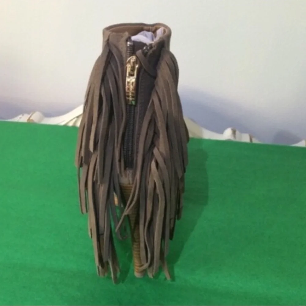 Naughty Monkey Fringe Booties
